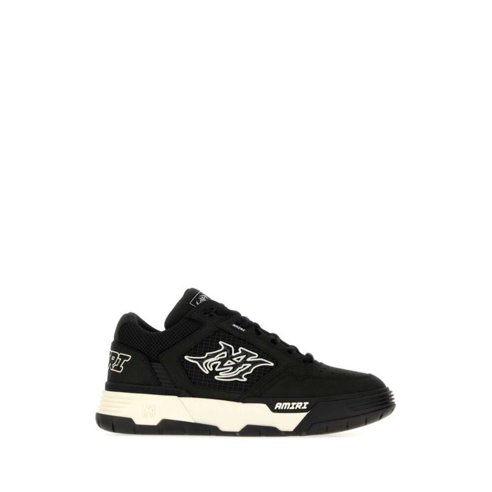 Amiri Men Black Suede And Fabric Ma-94 Sneakers